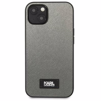 Karl Lagerfeld KLHCP13SSFMP2DG iPhone 13 mini 5,4 "hardcase hõbedane / hõbedane Saffiano Plaque