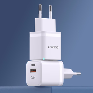 Wall Laadija GaN 33W PPS USB C/USB Dudao A13Pro - valge