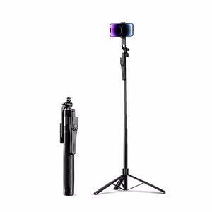 Selfipulk Orico SPM215 1/4 tolli statiiv telefoni kaamerale 360 kraadi pööramisega Bluetooth 5.2 - must