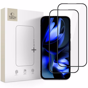 Tech-Protect Glass Fit+ 2-komplektne karastatud klaas Google Pixel 9A / 20A jaoks - must