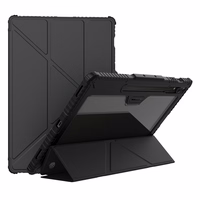 Nillkin Bumper Leather Ümbris Pro ümbris jaoks Samsung Galaxy Tab S9+ - must