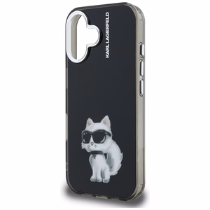 Karl Lagerfeld IML Aquarelle Choupette & Logo iPhone 16 Ümbris - must