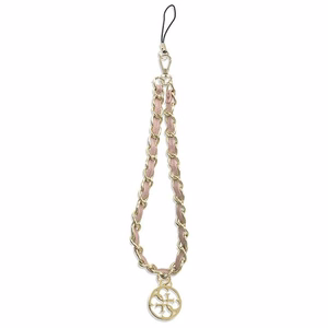 GUESS phone strap GUSTSAS4P (Chain Metal 4G Charm) roosa