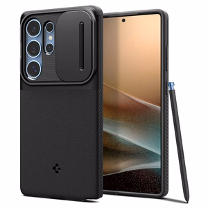Spigen Optik Armor Ümbris jaoks Samsung Galaxy S25 Ultra - must