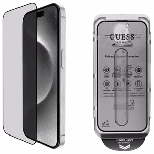Защитная плёнка Guess Privacy 2.5D Outline закалённое стекло для iPhone 16 Pro