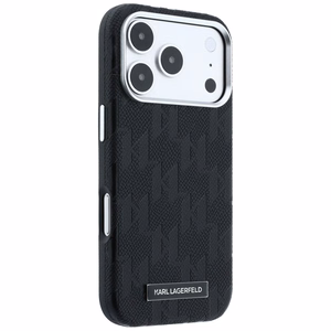 KARL LAGERFELD ümbris mudelile IPHONE 18 Pro Max/17 Pro Max ühildub MagSafe'iga (Mono Resin Logo) (värv: must)
