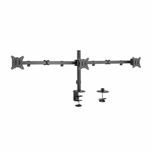 Kolme monitori 17"-27" lauakinnitus