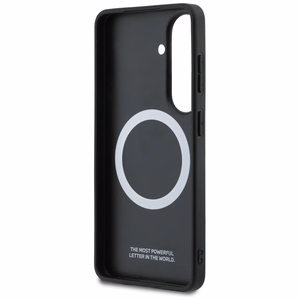 BMW Tricolor Metal Logo MagSafe Ümbris for Samsung Galaxy S26 - must