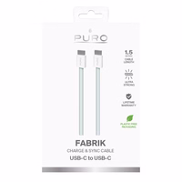 Puro Fabrik USB-C - USB-C Kaabel 1.5m 60W 480mbps - sinine