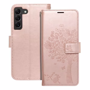 MEZZO Book ümbris jaoks SAMSUNG S22 tree rose kuldne