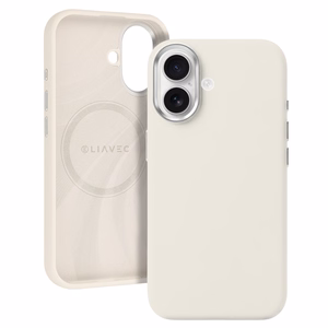 Liavec Silky ümbris metallist kaamera raamiga Iphone 17 jaoks beež
