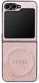GUESS ümbris jaoks SAMSUNG Z Flip7 compatible with MagSafe GUHMZF7P4MSEGCP (Magnetic 4G PU W/ Classic) roosa