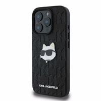 Karl Lagerfeld Monogram Choupette Head Pin iPhone 16 Pro Ümbris - must
