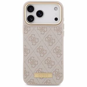 Guess 4G Logo Plate MagSafe Ümbris jaoks iPhone 17 Pro Max - Roosa