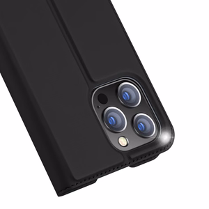 Dux Ducis Skin Pro Holster ümbris Flip Cover iPhone 14 Pro Max jaoks must