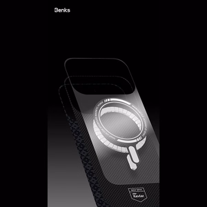 Must Benks Magnetic Armor Air Armor Grid 600D kevlari ja metallraamiga ümbris (C.K.FL.AP.BK.0072) mudelitele iPhone 18 Pro / iPhone 17 Pro