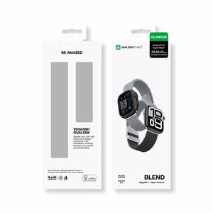 Set of 2 AmazingThing Blend Band jaoks Apple Watch 45/46/49mm - Hall-Must/Hall