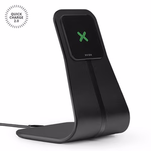 Настольная подставка XVIDA Fast Charging для беспроводной зарядки Samsung Quick Charge 2.0, чёрная
