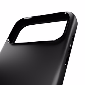 Чехол Puro Icon Mag Pro Liquid Silicone для iPhone 17 Pro, совместимый с MagSafe, с защитой камеры и алюминиевыми кнопками - чёрный