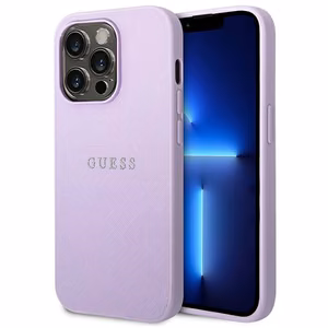 Guess Saffiano Strap Ümbris jaoks iPhone 14 Pro Max 6.7" - lilla