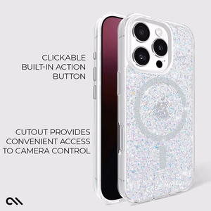Case-Mate Twinkle MagSafe ümbris seadmele iPhone 16 Pro, Disco