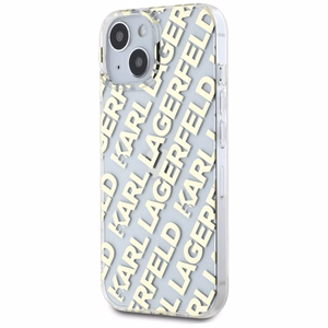 Karl Lagerfeld IML Fullover Logo ümbris jaoks iPhone 15 / 14 / 13 - kuldne