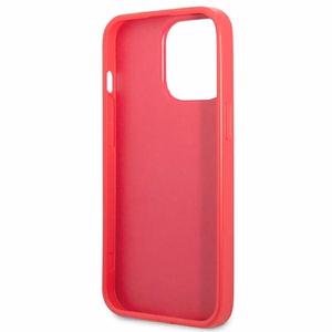 Guess Saffiano 4G Small Metal Logo чехол для iPhone 13 Pro / 13 - розовый