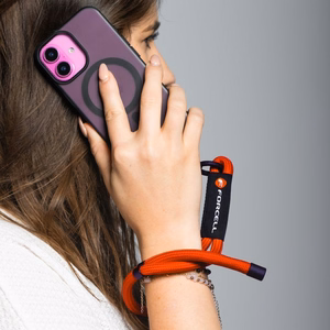FORCELL F-DESIGN R10X40 wrist phone lanyard with adjustable length (max 20cm in the loop) punane