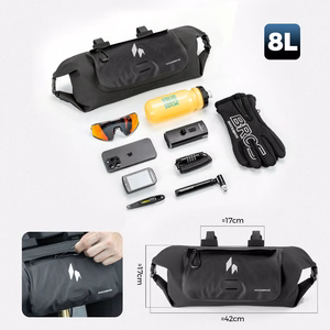 Rockbros AS-154 veekindel jalgratta juhtraua kott 8L - must