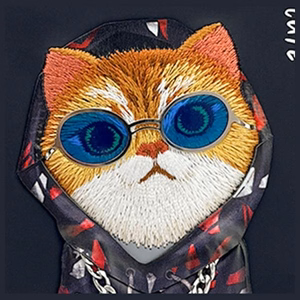 Nimmy Glasses Cool Cat ümbris jaoks iPhone 15 - must