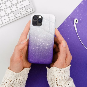 Case for iPhone 7 PLUS / 8 PLUS Shining transparent violet