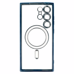 Metallic Magsafe Ümbris jaoks Samsung Galaxy S24 Ultra Sinine