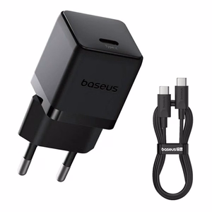 Laadija Baseus Palm 20W USB-C + USB-C to USB-C kaabel 1.0m must TZCCSUP-L01