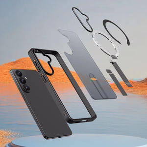 Чехол Hybrid Armor X для Samsung Galaxy A36 / A37 с подставкой, совместим с MagSafe — чёрный