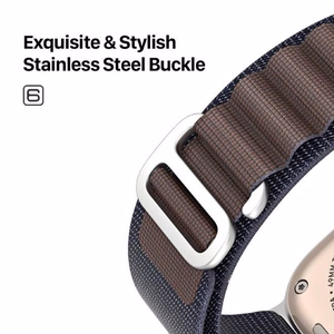 DUX DUCIS strap GS nylon jaoks Apple Watch 42 / 44 / 45 / 49 mm indigo