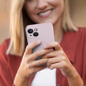 Silikoonist Mag Cover ümbris mudelile iPhone 17 Pro / 18 Pro, MagSafe'iga ühilduv suure kaameraavaga – roosa