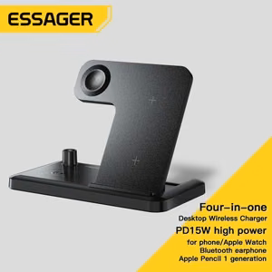 Juhtmevaba laadija Essager JG 4in1 must 15W (iPhone / Apple Watch / Airpods / Pencil)