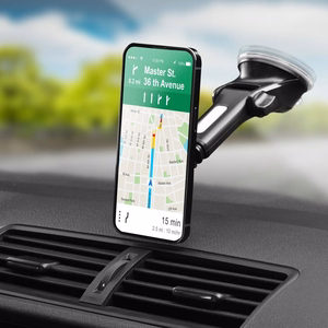 Magnetic car phone hoidja Forcell F-Grip Carbon H-CT327 windshield / dashboard must