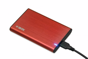 iBox HD-05 HDD/SSD ümbris punane 2,5"
