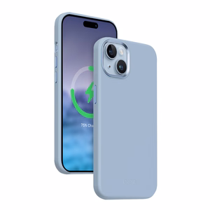 Crong Color Cover LUX Magnetic ümbris seadmele iPhone 15 Plus, MagSafe'iga ühilduv, sinine