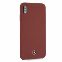 Mercedes Silicone Line ümbris iPhone Xs Max'ile - punane