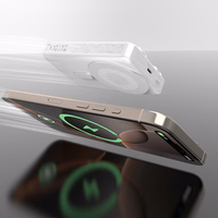 Dudao K29 10000mAh PD 20W MagSafe Powerbank metallist korpusega, alusega ja sisseehitatud USB-C / Lightning kaablitega - hõbedane