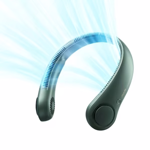 Jisulife Life3 kaasaskantav USB-kaelaventilaator, roheline