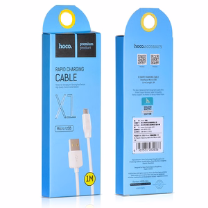 USB kaabel Hoco X1 microUSB 1.0m valge