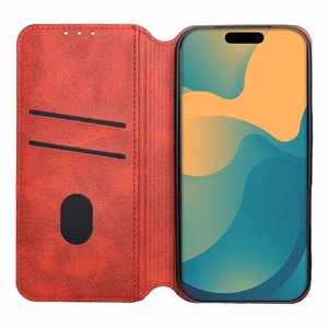 Klappümbris Xiaomi 17 PRO / 18 PRO Cubic Book, punane