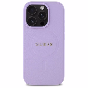 Guess Saffiano MagSafe Чехол iPhone 16 Pro Max - фиолетовый