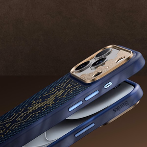 Sinine Benks Magnetic Armor Pro Knight kevlari ja metallraamiga ümbris (C.K.FL.AP.GD.BC72) mudelitele iPhone 18 Pro / iPhone 17 Pro Camera Controli nupuga