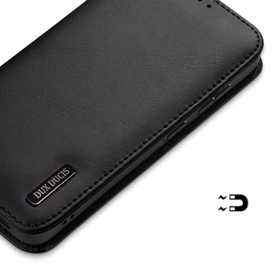 Чехол Dux Ducis Hivo для Samsung Galaxy S25 Edge с откидной крышкой и RFID-защитой - чёрный