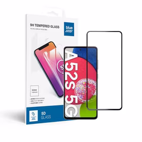 Karastatud klaas to Samsung Galaxy A52/52s 5G/LTE (full glue / Ümbris friendly) sinine Star 5D must