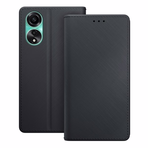 3mk Wallet Case rahakotitüüpi ümbris Oppo A78 4G - must
